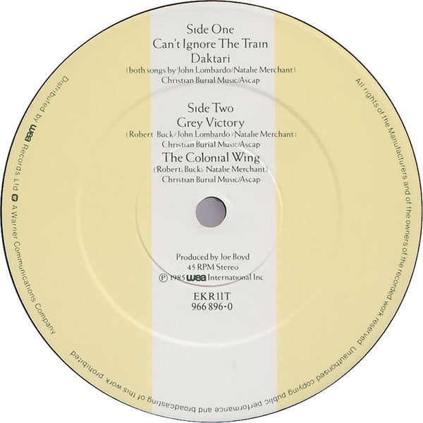 10,000 Maniacs : Can't Ignore The Train (12", Single)
