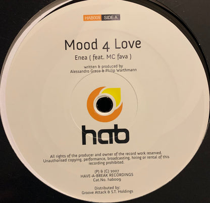 Enea / Telmo A* : Mood 4 Love / U Need My Love (12")