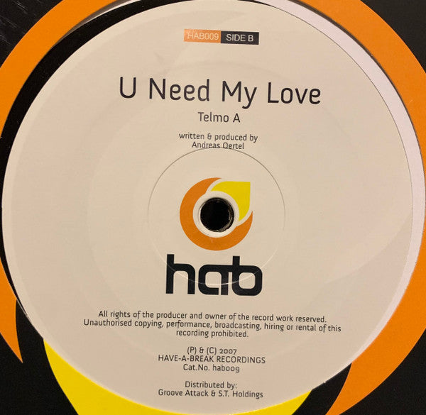Enea / Telmo A* : Mood 4 Love / U Need My Love (12")