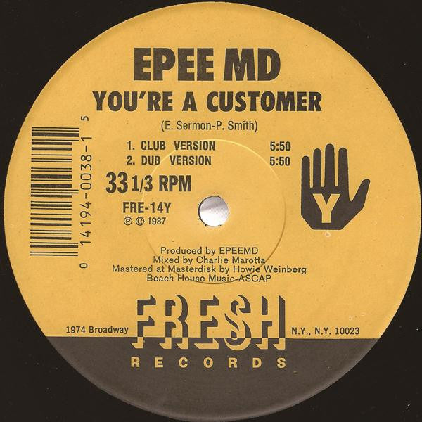 EPEE MD* : It's My Thing / You're A Customer (12", RE)