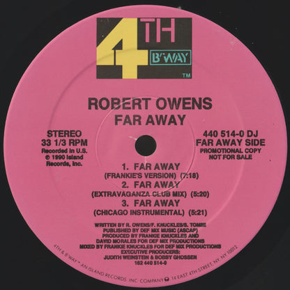 Robert Owens : Far Away / Happy (12", Promo)