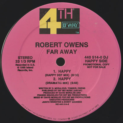 Robert Owens : Far Away / Happy (12", Promo)