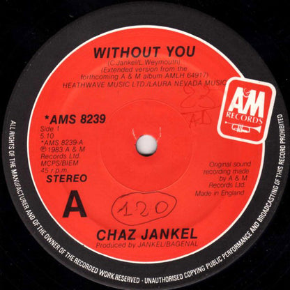 Chaz Jankel* : Without You (12", Single)
