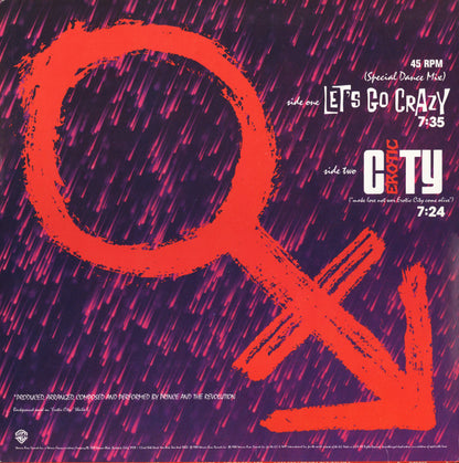 Prince And The Revolution : Let's Go Crazy (12", Maxi, SRC)