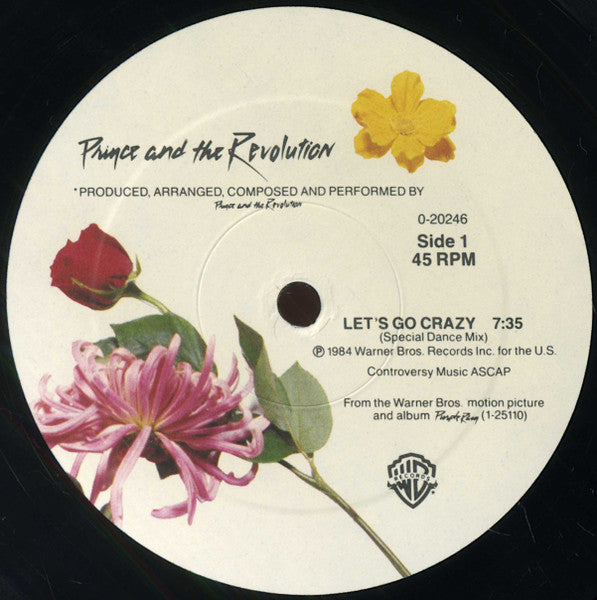 Prince And The Revolution : Let's Go Crazy (12", Maxi, SRC)