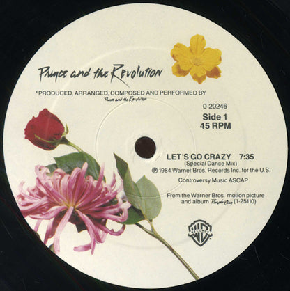 Prince And The Revolution : Let's Go Crazy (12", Maxi, SRC)