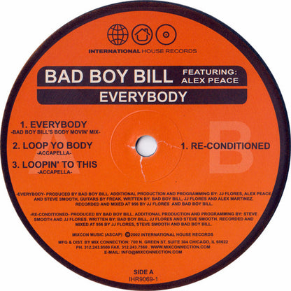 Bad Boy Bill Featuring Alex Peace : Everybody (12")