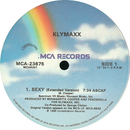Klymaxx : Sexy (12" Version) (12", Glo)