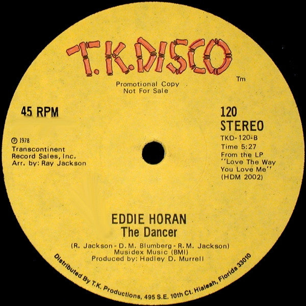 Eddie Horan : Turn My World Back Around / The Dancer (12", Promo)