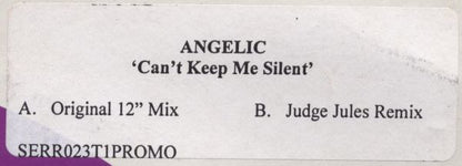 Angelic : Can't Keep Me Silent (12", Promo, W/Lbl)