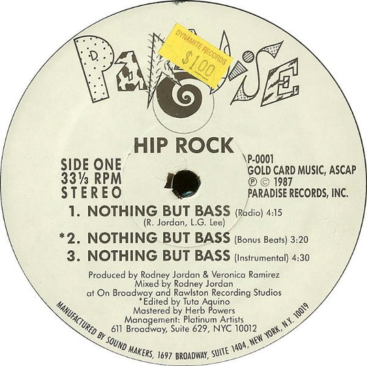 Hip-Rock : Nothing But Bass (12")