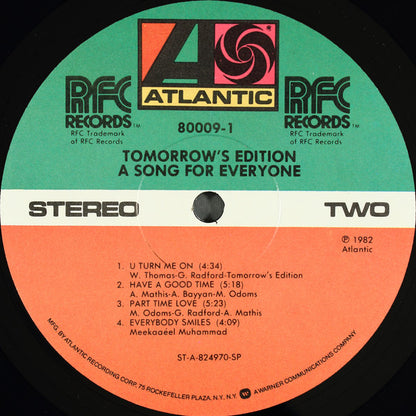 Tomorrow's Edition : A Song For Everyone (LP, Album, SP )