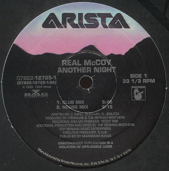 Real McCoy : Another Night (12")