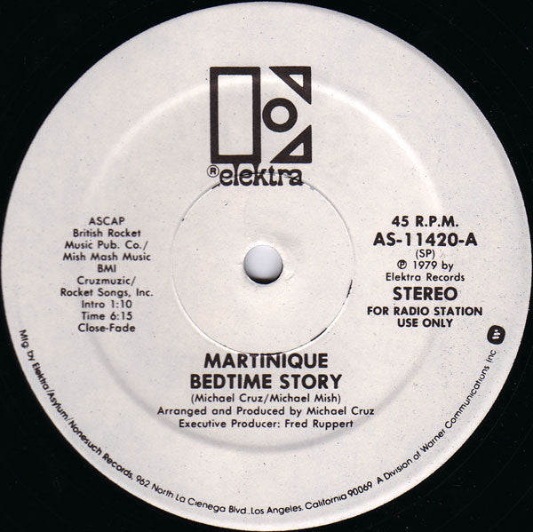 Martinique (2) : Bedtime Story (12", Promo)