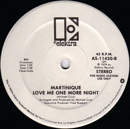 Martinique (2) : Bedtime Story (12", Promo)