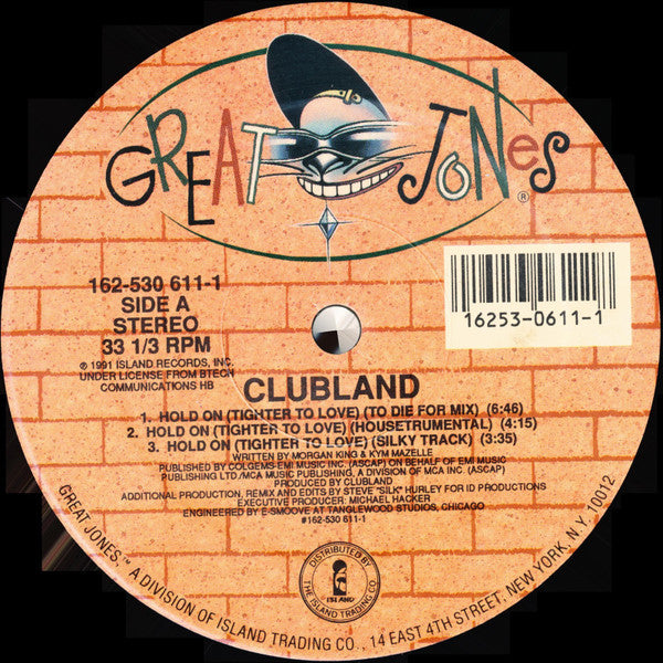Clubland : Hold On (Tighter To Love) (12")
