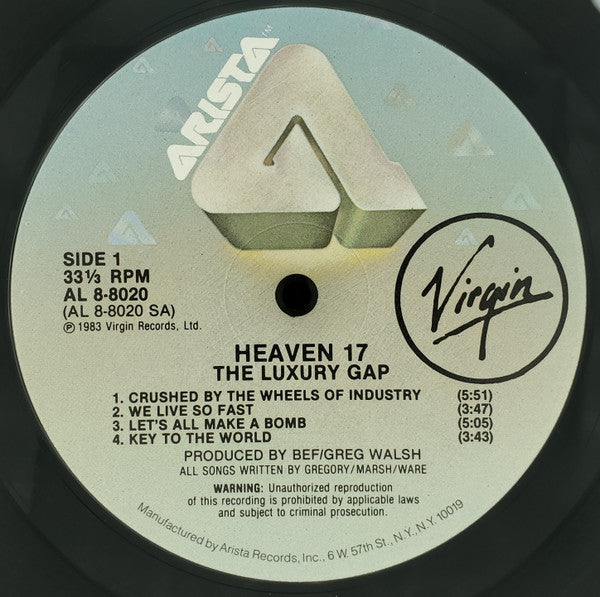 Heaven 17 : The Luxury Gap (LP, Album, Ind)