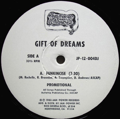 Gift Of Dreams : Funkincise (12", Promo)