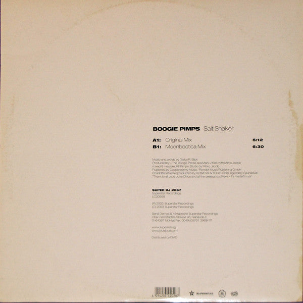 Boogie Pimps* : Salt Shaker (12")