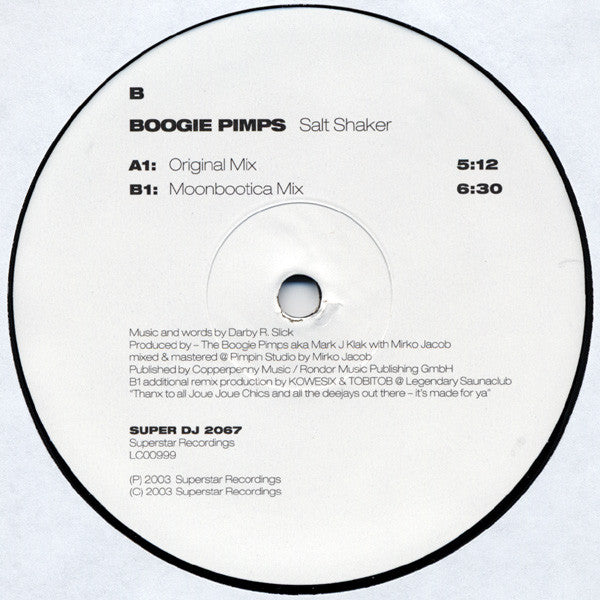 Boogie Pimps* : Salt Shaker (12")