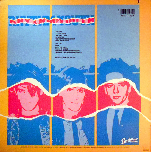 Men Without Hats : Rhythm Of Youth (LP, Album, Glo)