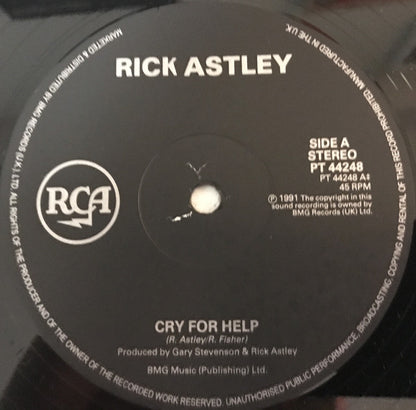 Rick Astley : Cry For Help (12", Single)