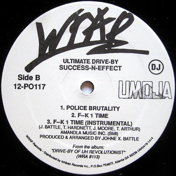 Success - N - Effect : Ultimate Drive-By (12", Promo)