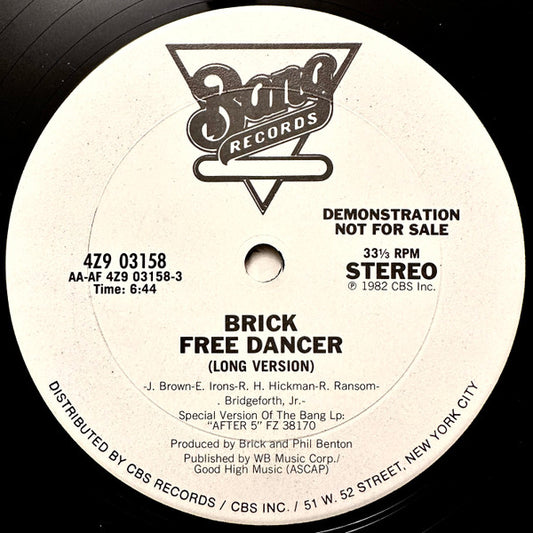 Brick : Free Dancer (12", Promo)