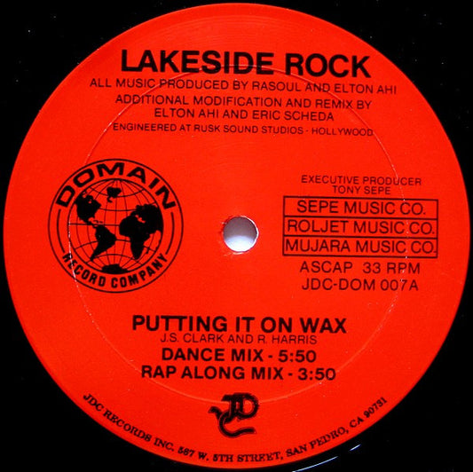Lakeside Rock : Putting It On Wax (12")