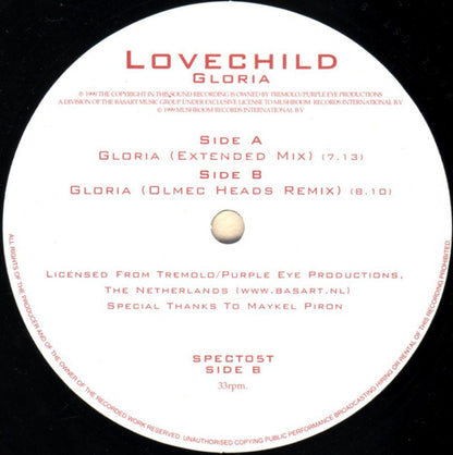 Lovechild : Gloria (12")