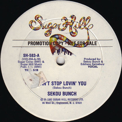Sekou Bunch : Can't Stop Lovin' You (12", Promo)