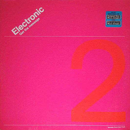 Electronic : Get The Message (12", Maxi)