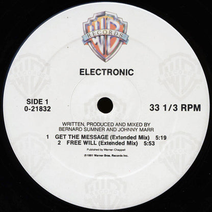 Electronic : Get The Message (12", Maxi)