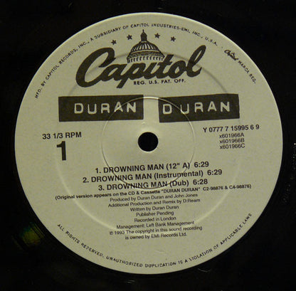 Duran Duran : Drowning Man (12", Single)
