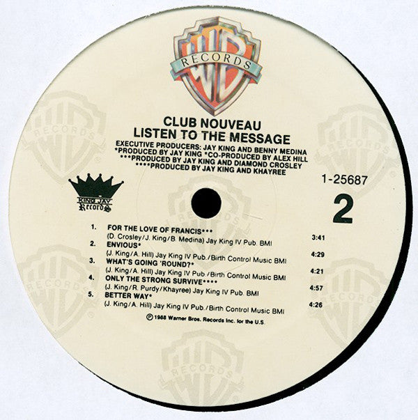 Club Nouveau : Listen To The Message (LP, Album)