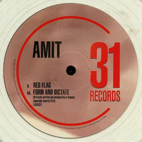 Amit : Red Flag / Form And Dictate (10", Cle)
