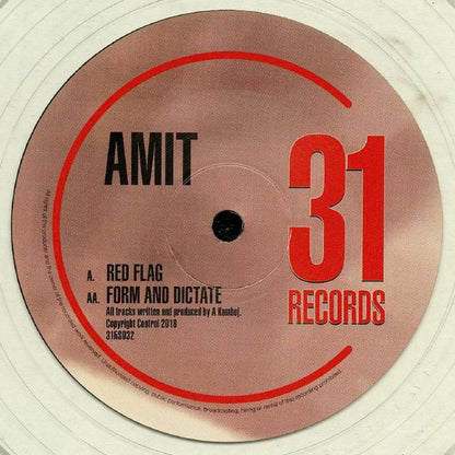 Amit : Red Flag / Form And Dictate (10", Cle)