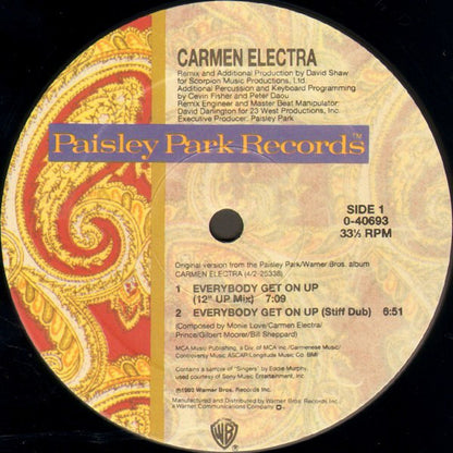 Carmen Electra : Everybody Get On Up (12", Maxi)