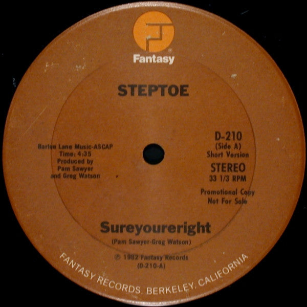 Steptoe : Sureyoureright (12", Promo)