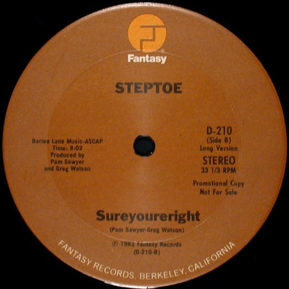 Steptoe : Sureyoureright (12", Promo)