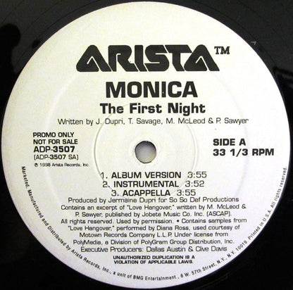 Monica : The First Night (12", Promo)