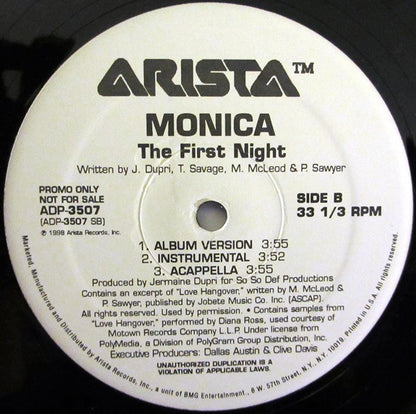 Monica : The First Night (12", Promo)