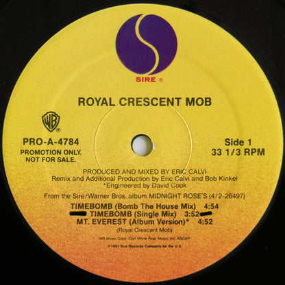 Royal Crescent Mob : Timebomb (12", Promo)