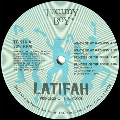 Latifah* : Wrath Of My Madness / Princess Of The Posse (12")
