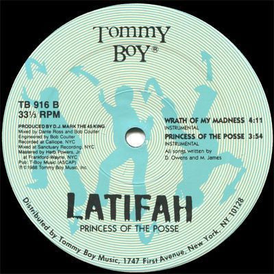 Latifah* : Wrath Of My Madness / Princess Of The Posse (12")