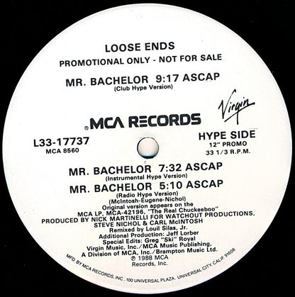 Loose Ends : Mr. Bachelor (12", Promo)