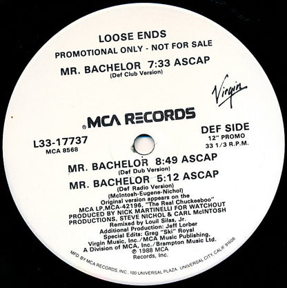 Loose Ends : Mr. Bachelor (12", Promo)