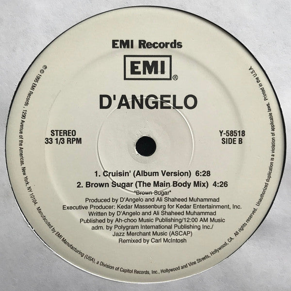 D'Angelo : Cruisin' (12")