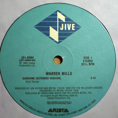 Warren Mills : Sunshine (12")