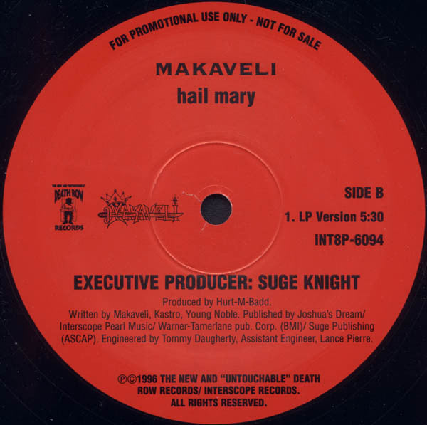 Makaveli : To Live & Die In L.A. (12", Promo)